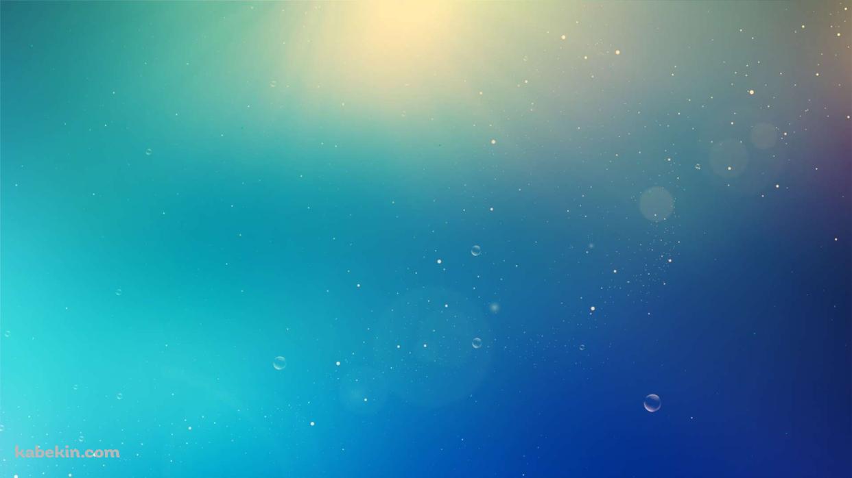 青と水泡の壁紙(1242px x 698px) 高画質 PC・デスクトップ用