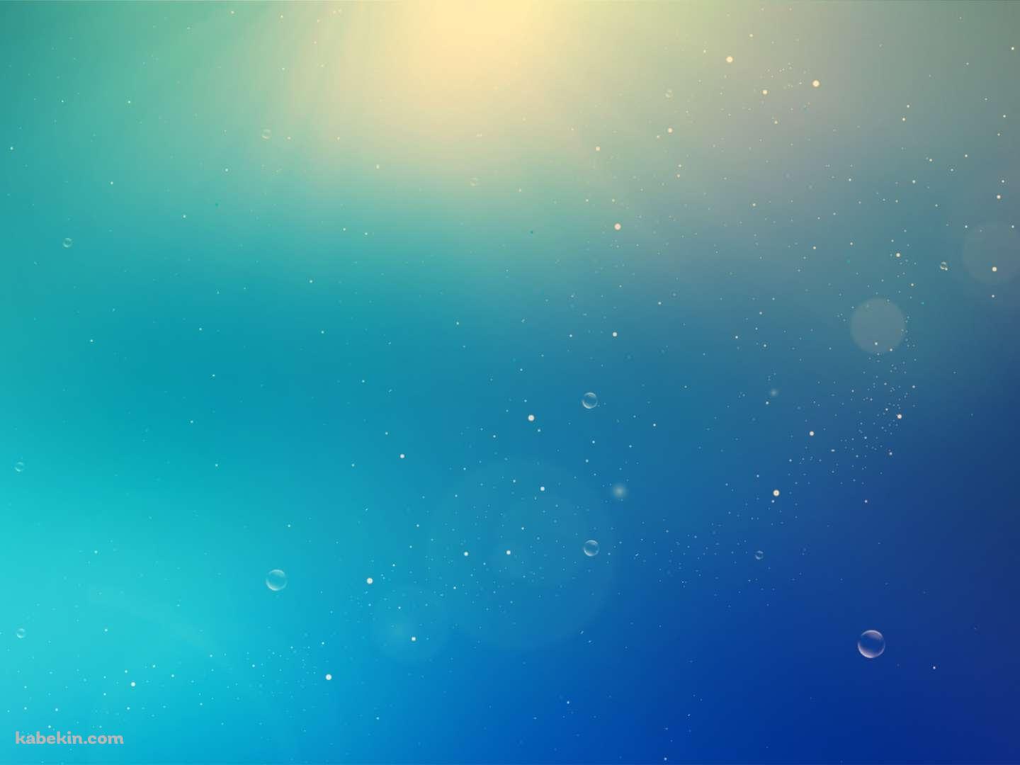 青と水泡の壁紙(1440px x 1080px) 高画質 PC・デスクトップ用