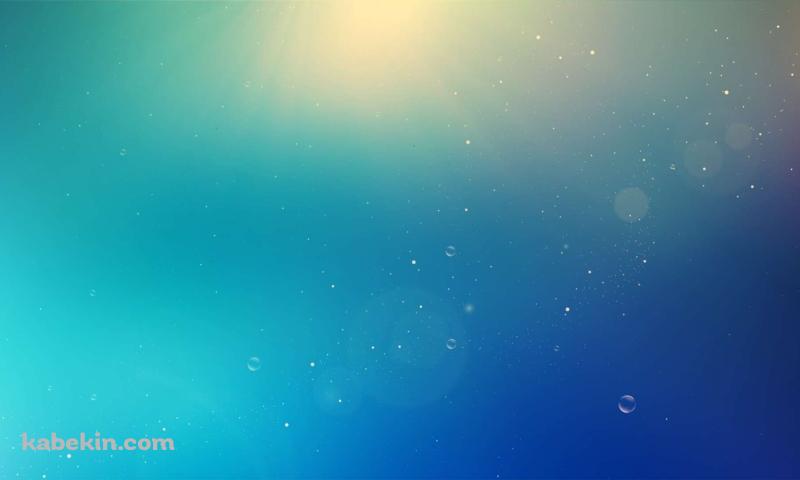 青と水泡の壁紙(800px x 480px) 高画質 PC・デスクトップ用