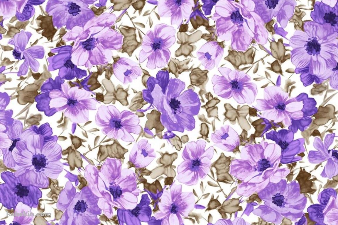 紫の花のイラストの壁紙(1152px x 768px) 高画質 PC・デスクトップ用