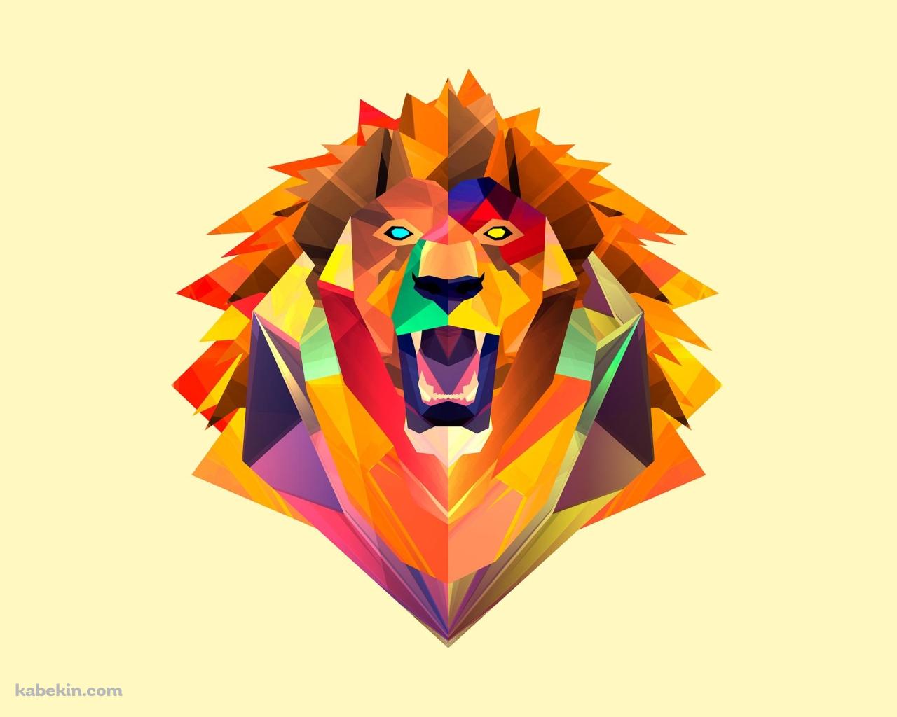 ライオン イラストの壁紙(1280px x 1024px) 高画質 PC・デスクトップ用