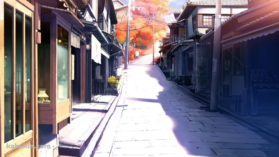 木造の家 石畳の坂 田舎 日本の壁紙(960px x 540px) 高画質 PC・デスクトップ用