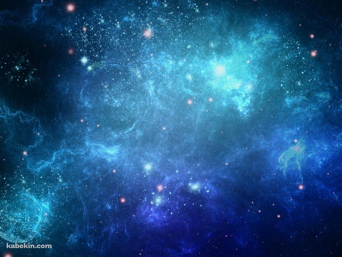 光と青い宇宙の壁紙(1152px x 864px) 高画質 PC・デスクトップ用