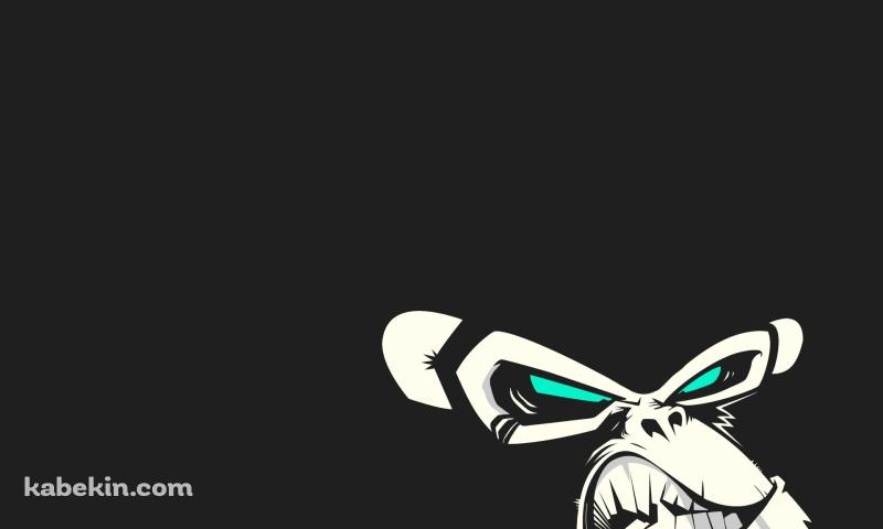 怒った猿の壁紙(800px x 480px) 高画質 PC・デスクトップ用