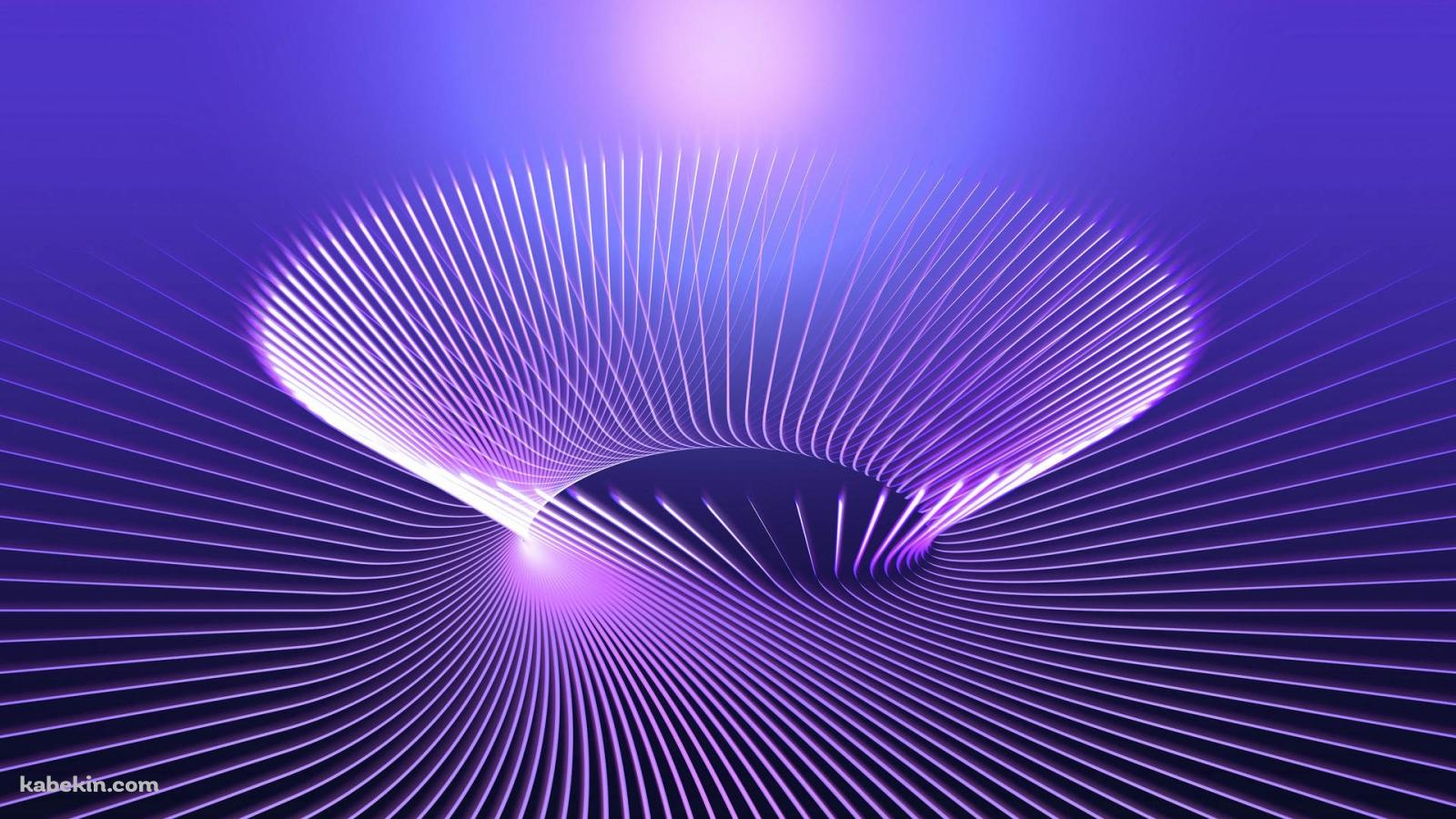 紫のフラクタルの壁紙(1600px x 900px) 高画質 PC・デスクトップ用
