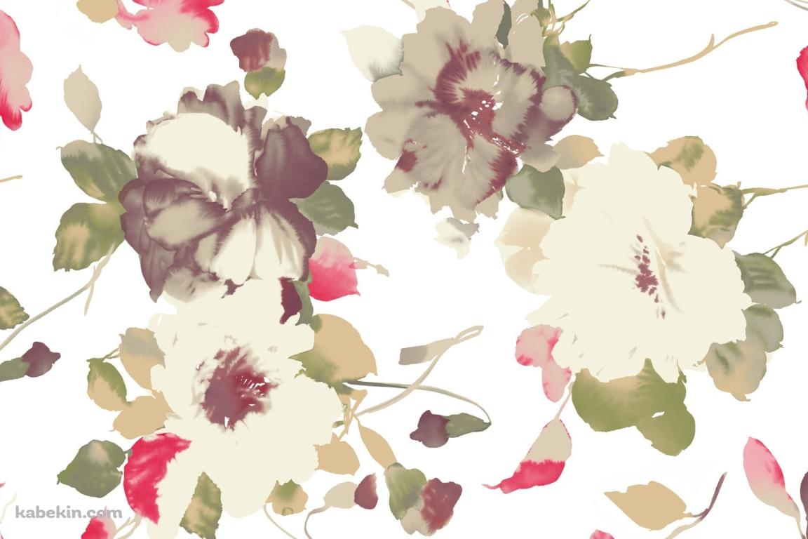 花 フローラル イラストの壁紙(1152px x 768px) 高画質 PC・デスクトップ用