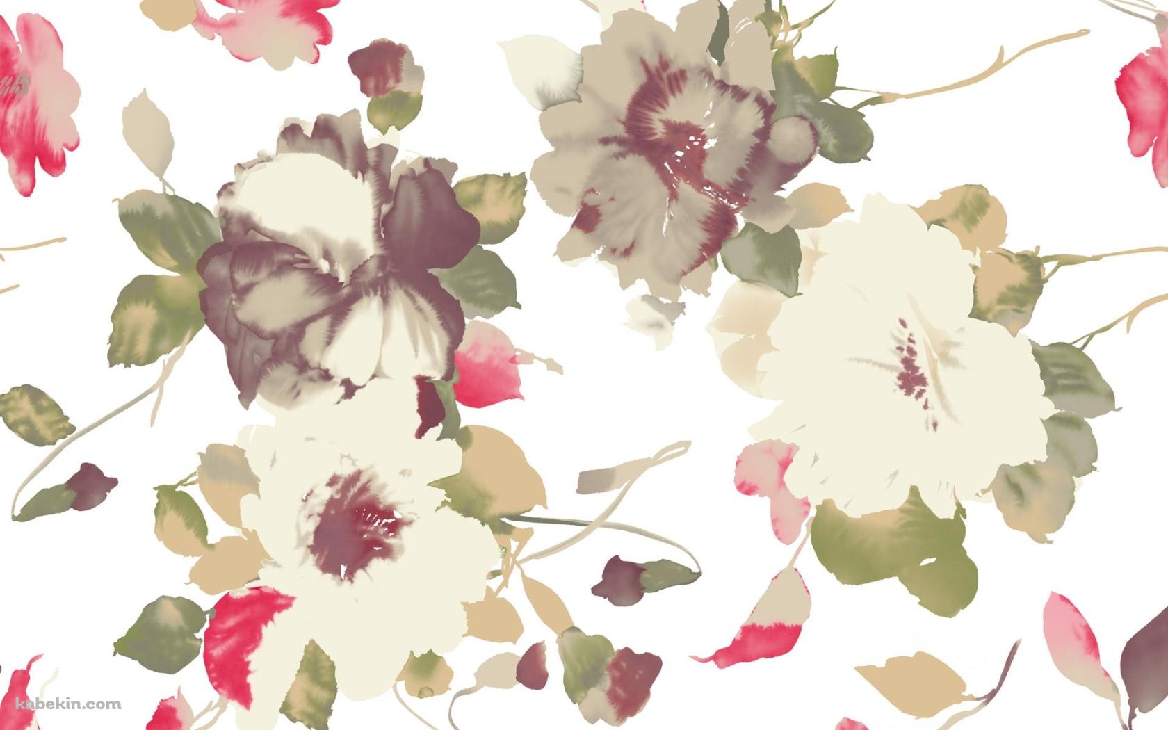 花 フローラル イラストの壁紙(1680px x 1050px) 高画質 PC・デスクトップ用