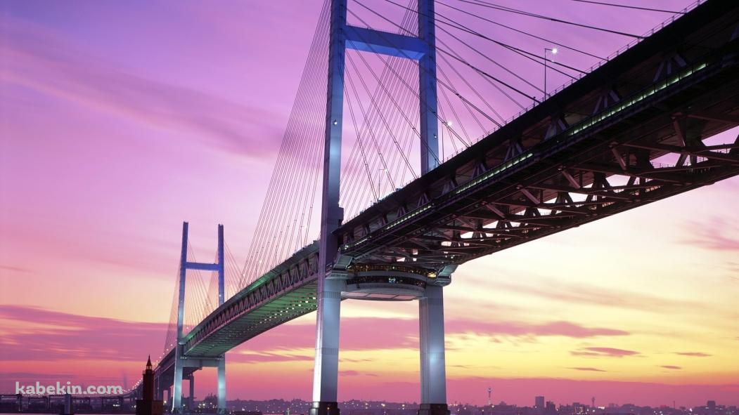 横浜ベイブリッジの壁紙(1051px x 591px) 高画質 PC・デスクトップ用