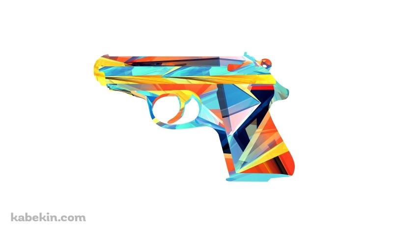 カラフルな銃の壁紙(800px x 480px) 高画質 PC・デスクトップ用