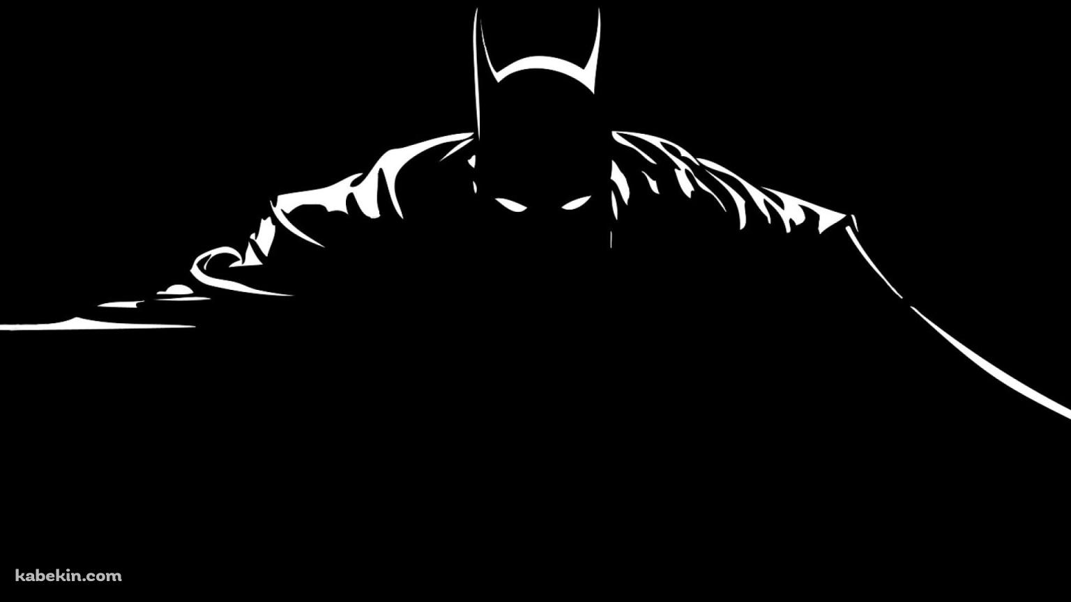 黒いバットマン シンプルの壁紙(1536px x 864px) 高画質 PC・デスクトップ用