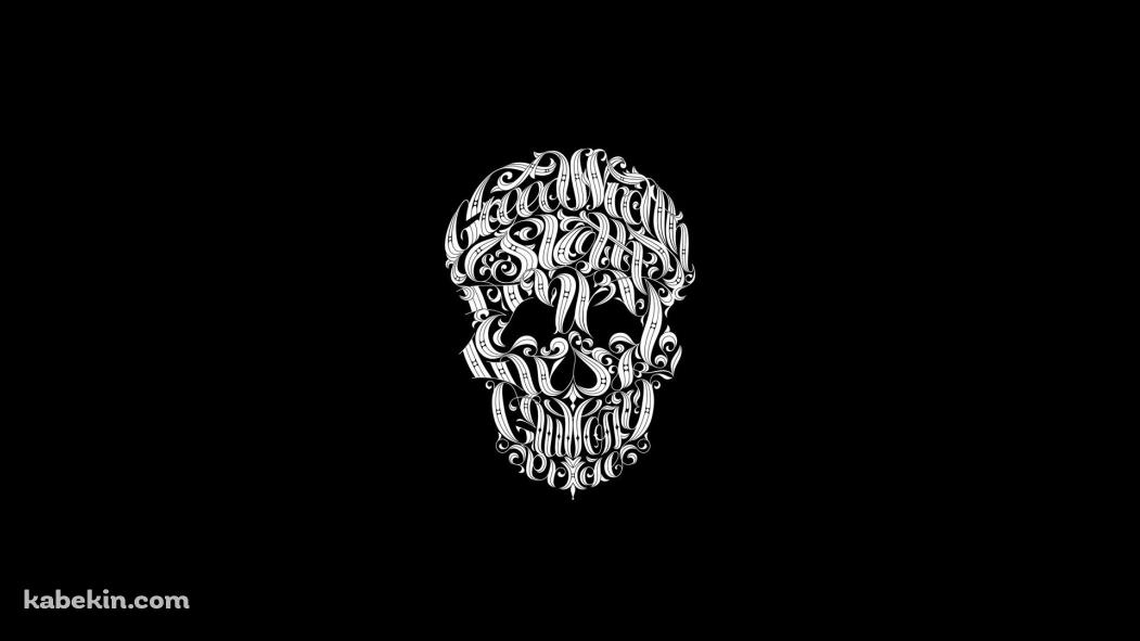 スカルのアートの壁紙(1051px x 591px) 高画質 PC・デスクトップ用