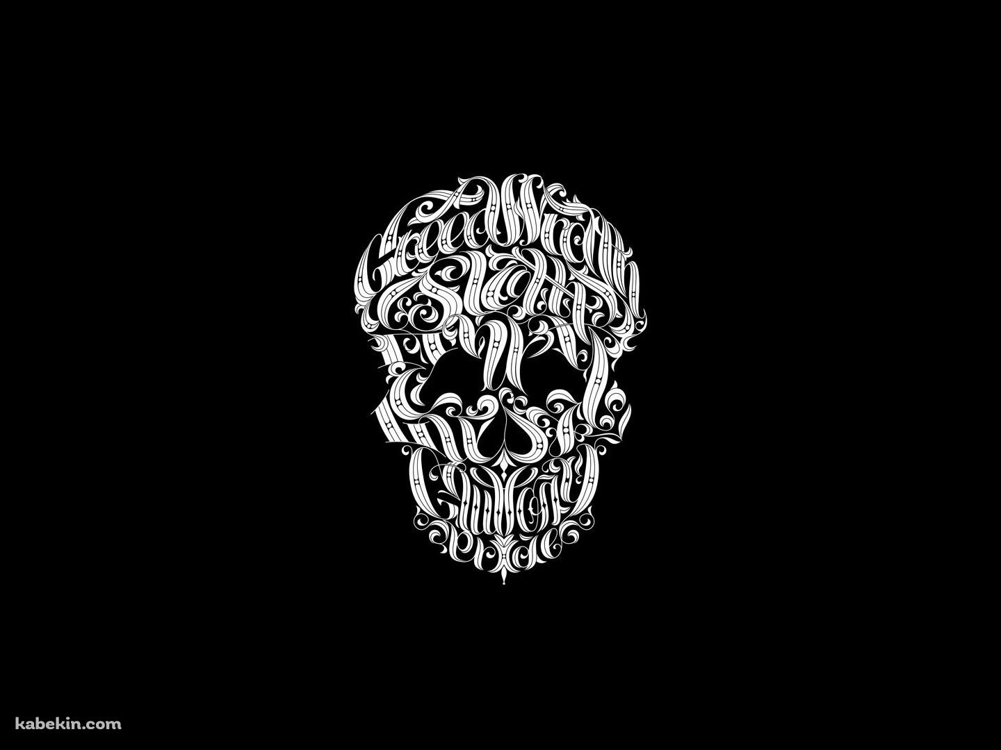 スカルのアートの壁紙(1440px x 1080px) 高画質 PC・デスクトップ用