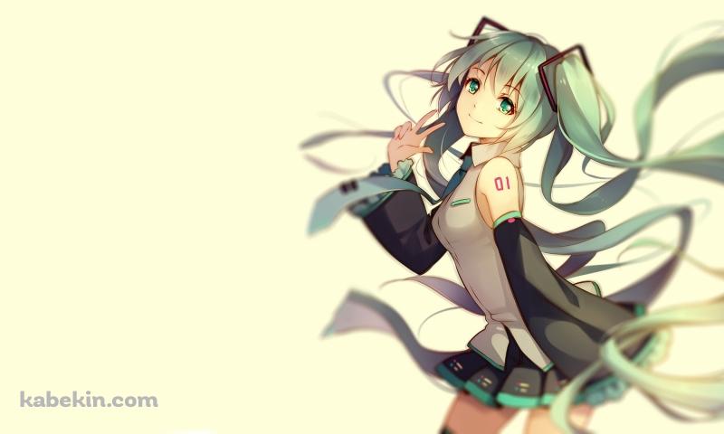 ボーカロイド 01 初音ミクの壁紙(800px x 480px) 高画質 PC・デスクトップ用