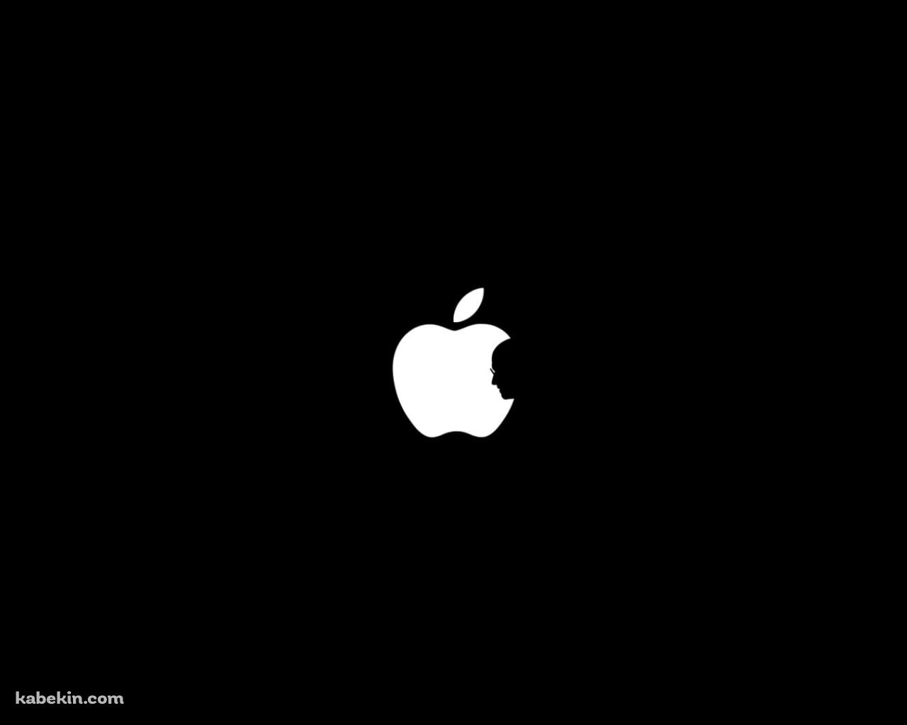 Apple ロゴ スティーブ・ジョブズの壁紙(1280px x 1024px) 高画質 PC・デスクトップ用