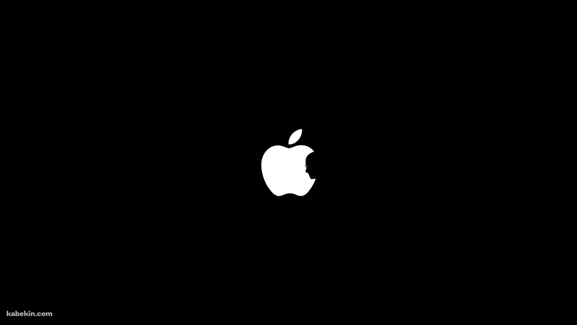 Apple ロゴ スティーブ・ジョブズの壁紙(1920px x 1080px) 高画質 PC・デスクトップ用