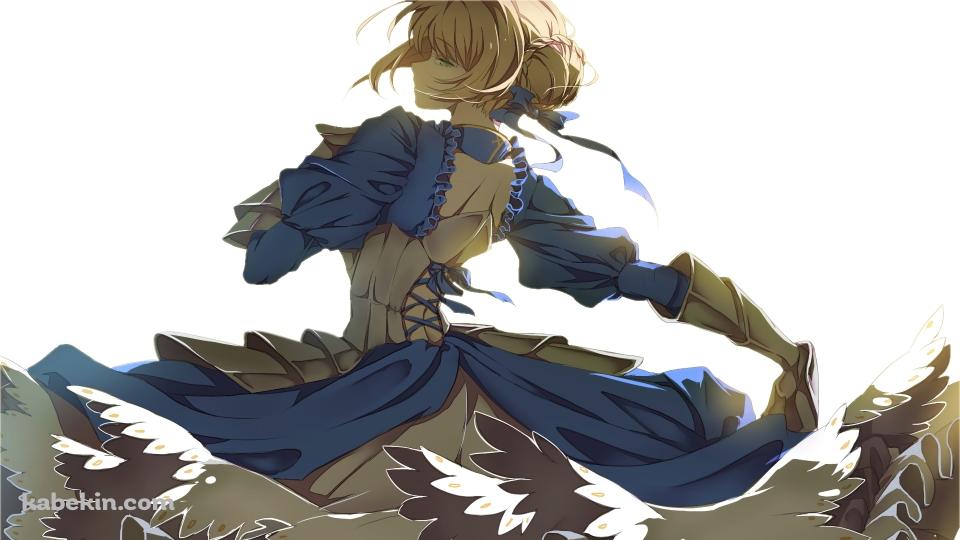 Fate セイバー 後ろ姿の壁紙(960px x 540px) 高画質 PC・デスクトップ用