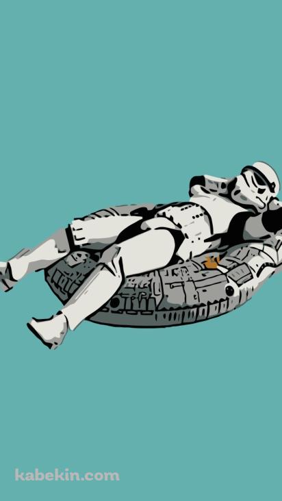 スターウォーズ リラックスするストーム・トルーパー(412x732px)の