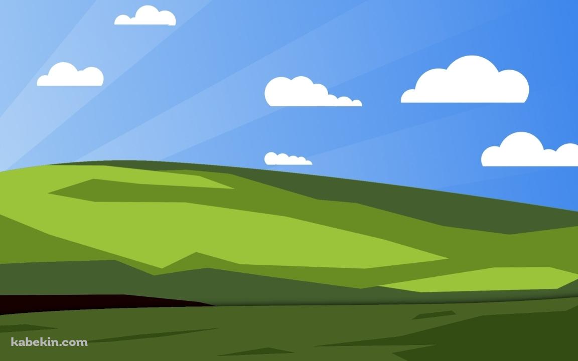 Windows 丘 イラストの壁紙(1152px x 720px) 高画質 PC・デスクトップ用