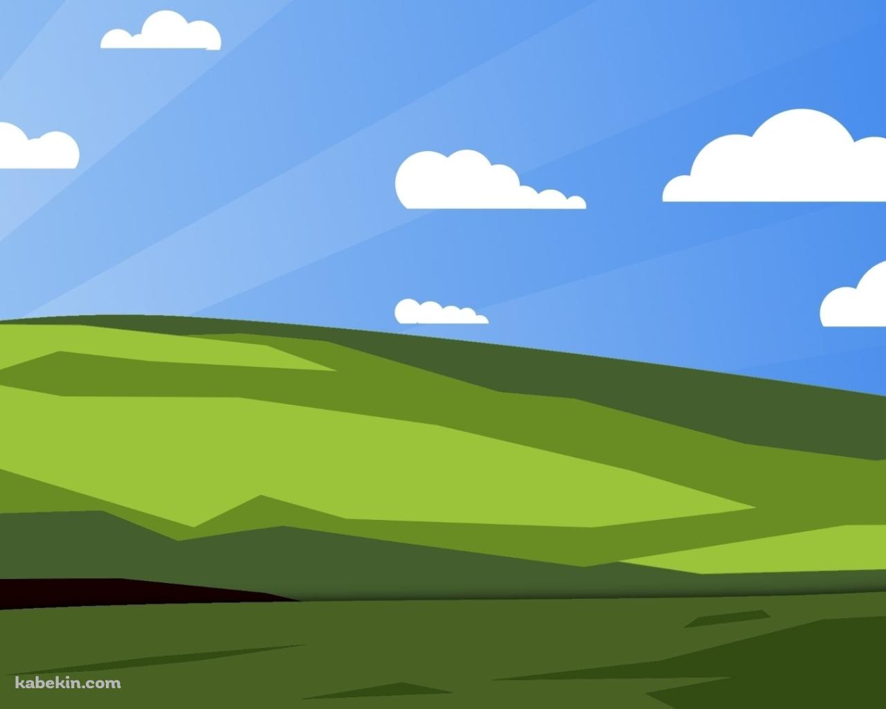 Windows 丘 イラストの壁紙(1280px x 1024px) 高画質 PC・デスクトップ用