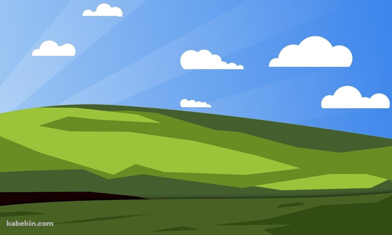 Windows 丘 イラストの壁紙(1280px x 768px) 高画質 PC・デスクトップ用
