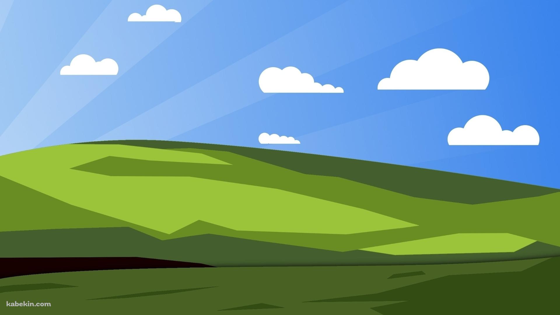 Windows 丘 イラストの壁紙(1920px x 1080px) 高画質 PC・デスクトップ用