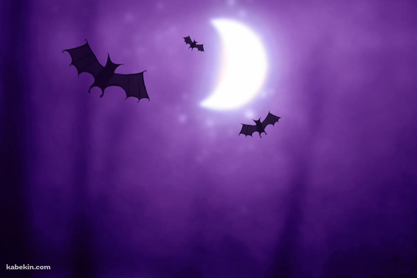 コウモリのイラストの壁紙(1440px x 960px) 高画質 PC・デスクトップ用