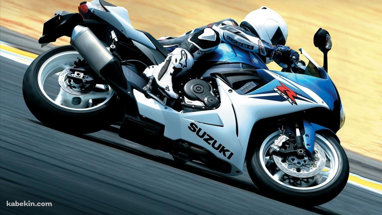 SUZUKI バイク コーナーリングの壁紙(1280px x 720px) 高画質 PC・デスクトップ用