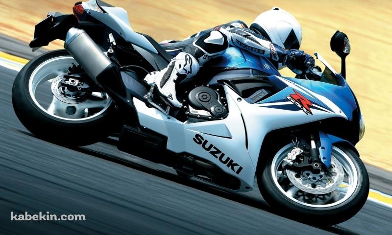 SUZUKI バイク コーナーリングの壁紙(800px x 480px) 高画質 PC・デスクトップ用