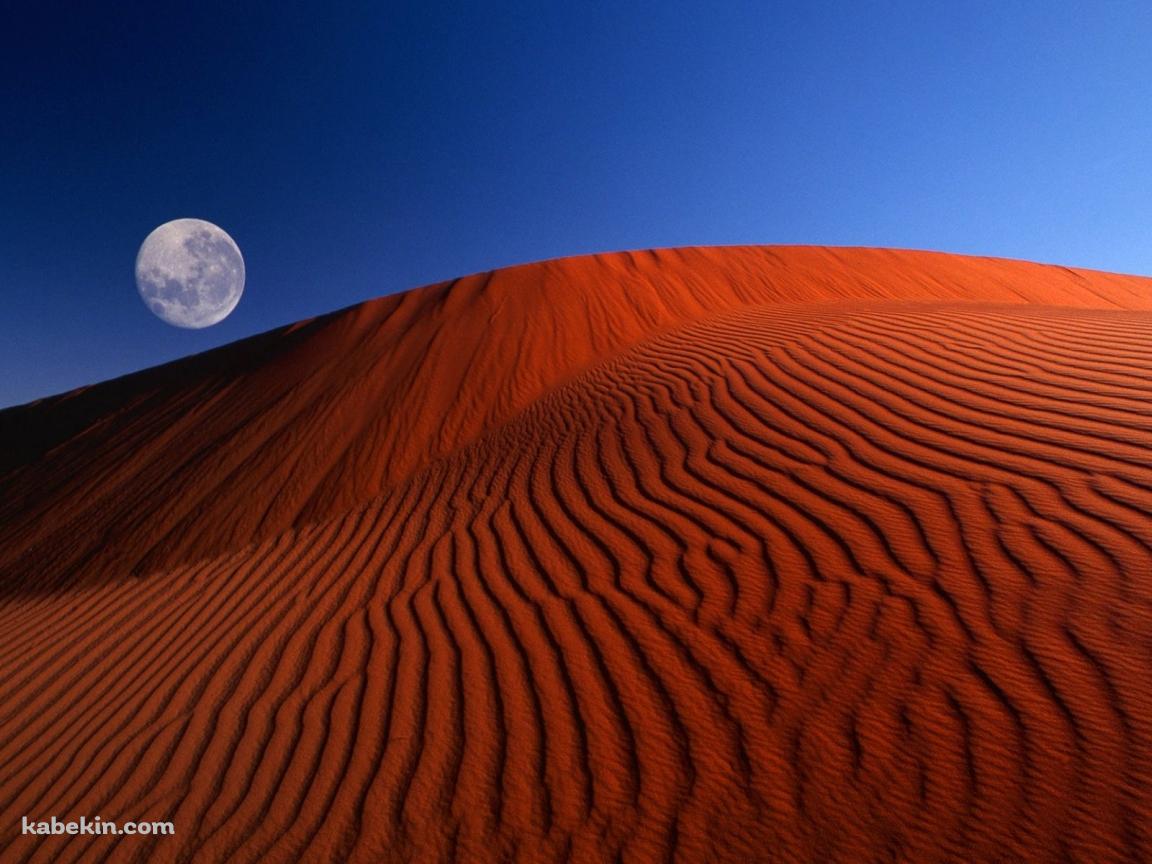 windows xp 砂漠と月の壁紙(1152px x 864px) 高画質 PC・デスクトップ用