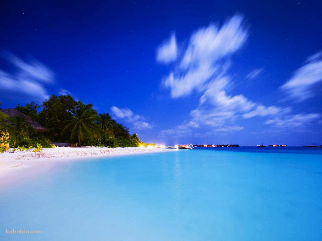 モルジブの青い海の壁紙(1280px x 960px) 高画質 PC・デスクトップ用