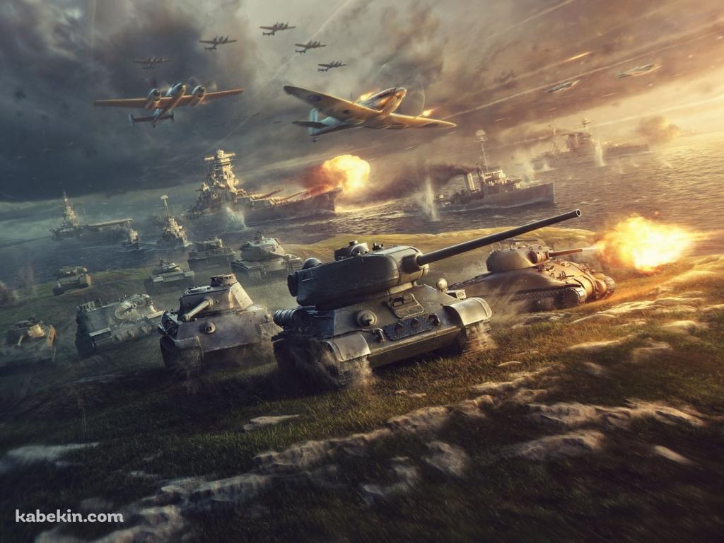 戦車 飛行機の壁紙(1024px x 768px) 高画質 PC・デスクトップ用
