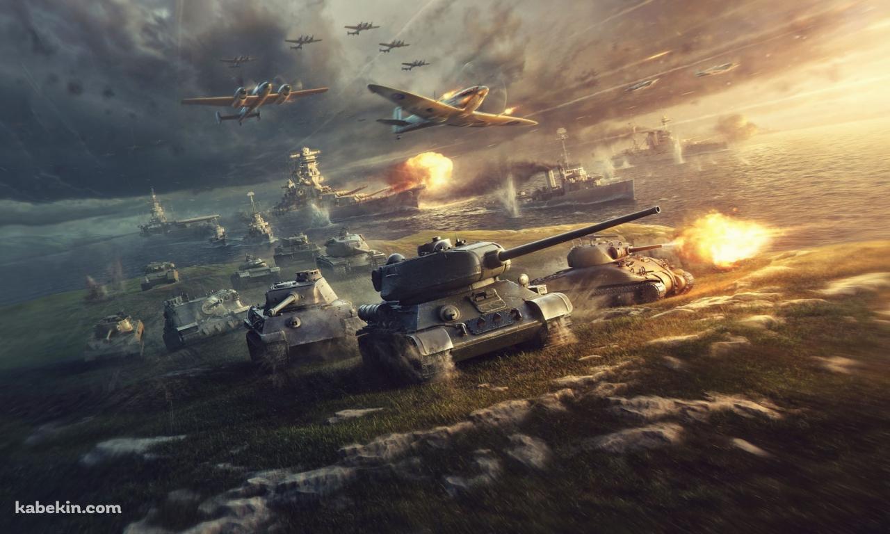 戦車 飛行機の壁紙(1280px x 768px) 高画質 PC・デスクトップ用