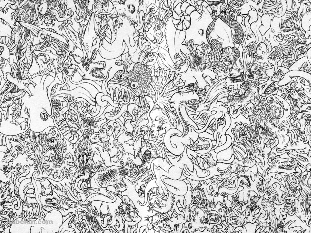 海のクリーチャーの壁紙(1024px x 768px) 高画質 PC・デスクトップ用
