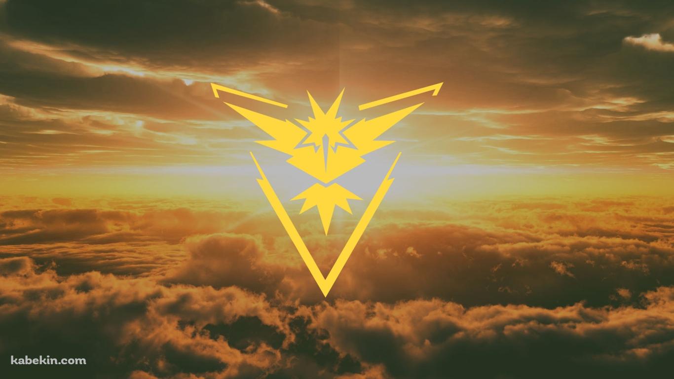 ポケモンGO Team Instinct 黄の壁紙(1366px x 768px) 高画質 PC・デスクトップ用