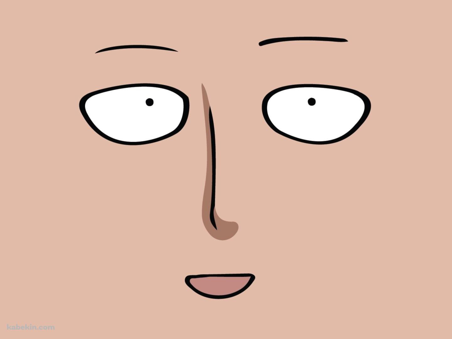 ワンパンマン 画面いっぱいのサイタマの顔の壁紙(1440px x 1080px) 高画質 PC・デスクトップ用