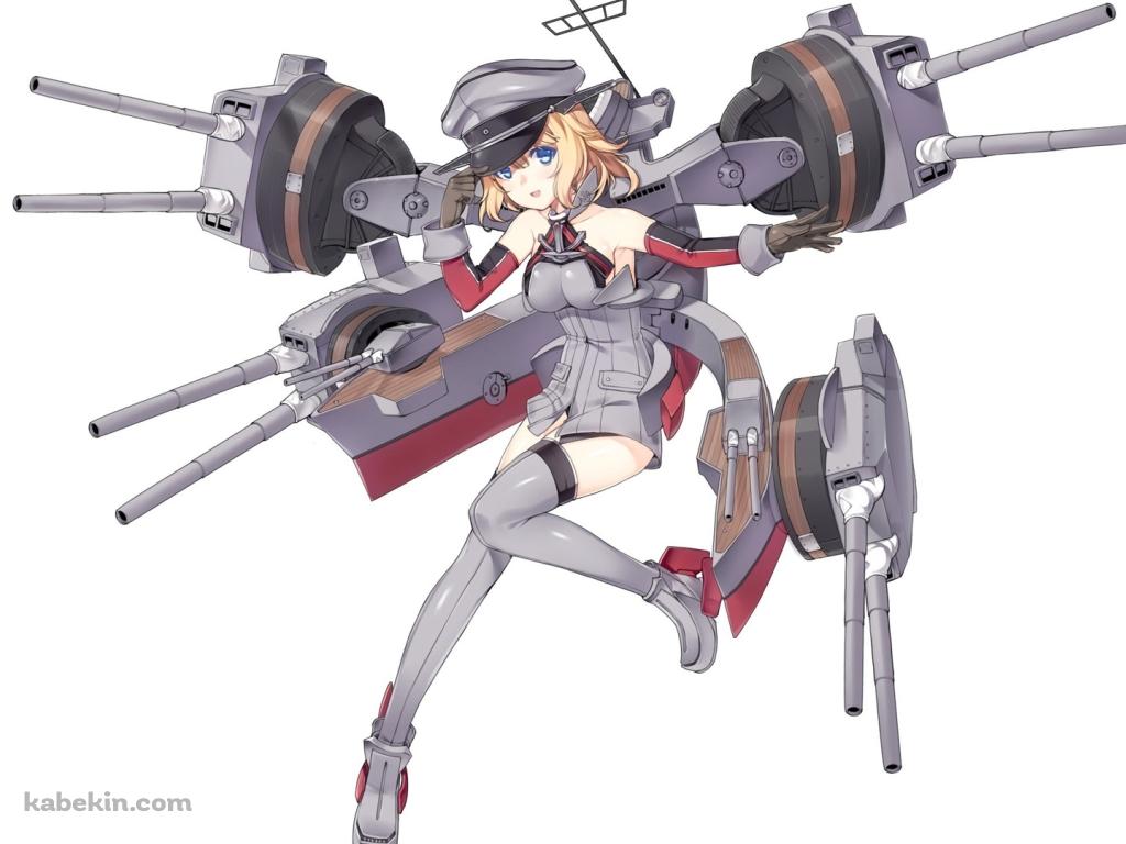 艦これ ビスマルク 青い瞳の壁紙(1024px x 768px) 高画質 PC・デスクトップ用