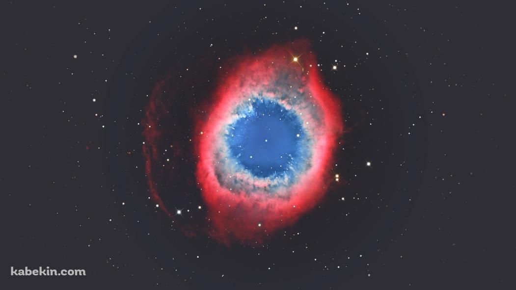 赤と青の星雲の壁紙(1051px x 591px) 高画質 PC・デスクトップ用