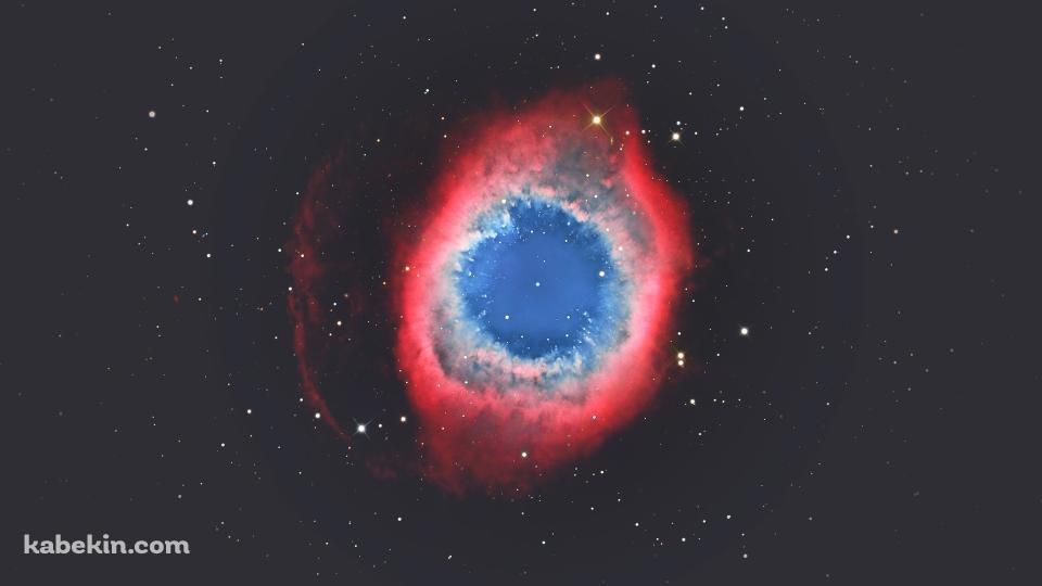赤と青の星雲の壁紙(960px x 540px) 高画質 PC・デスクトップ用