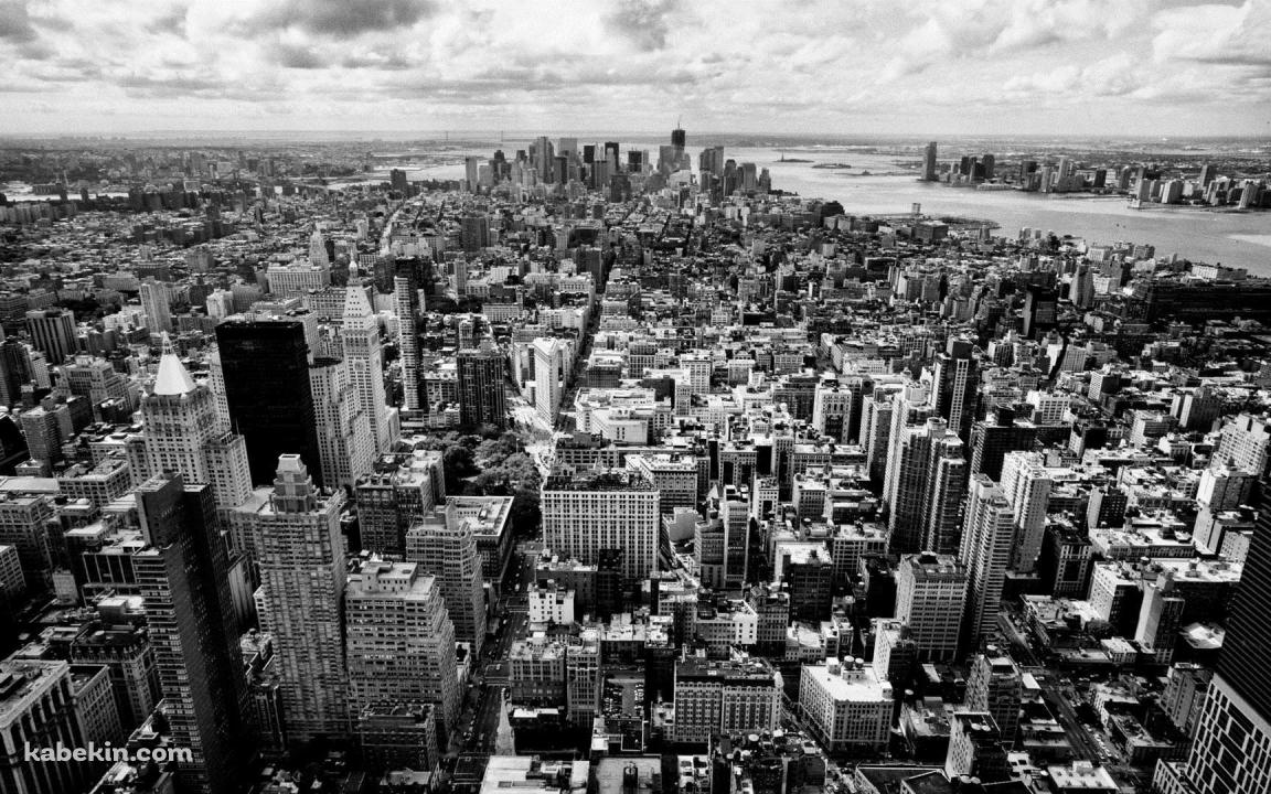 モノクロのニューヨーク NewYorkの壁紙(1152px x 720px) 高画質 PC・デスクトップ用