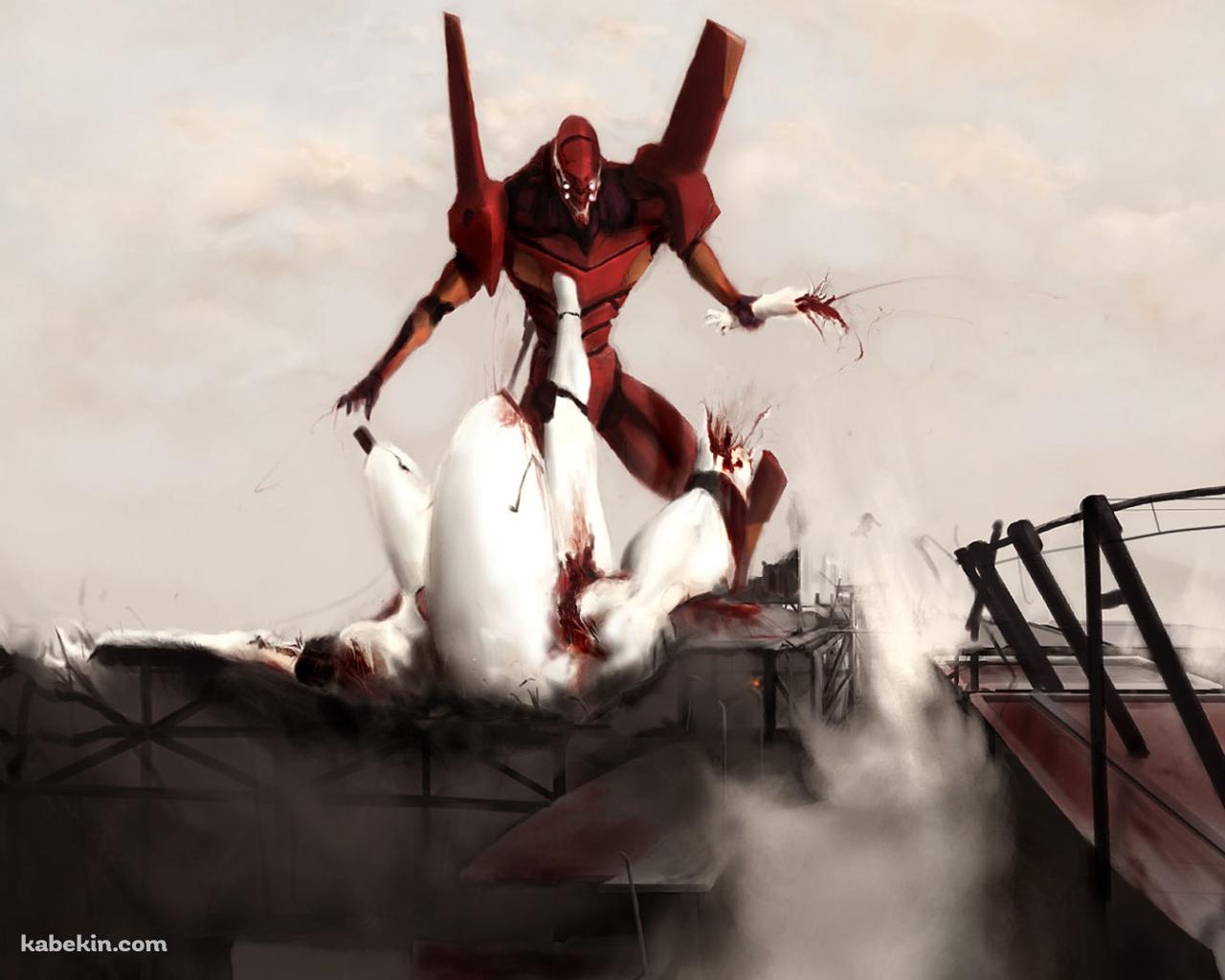 エヴァ　弐号機の壁紙(1280px x 1024px) 高画質 PC・デスクトップ用