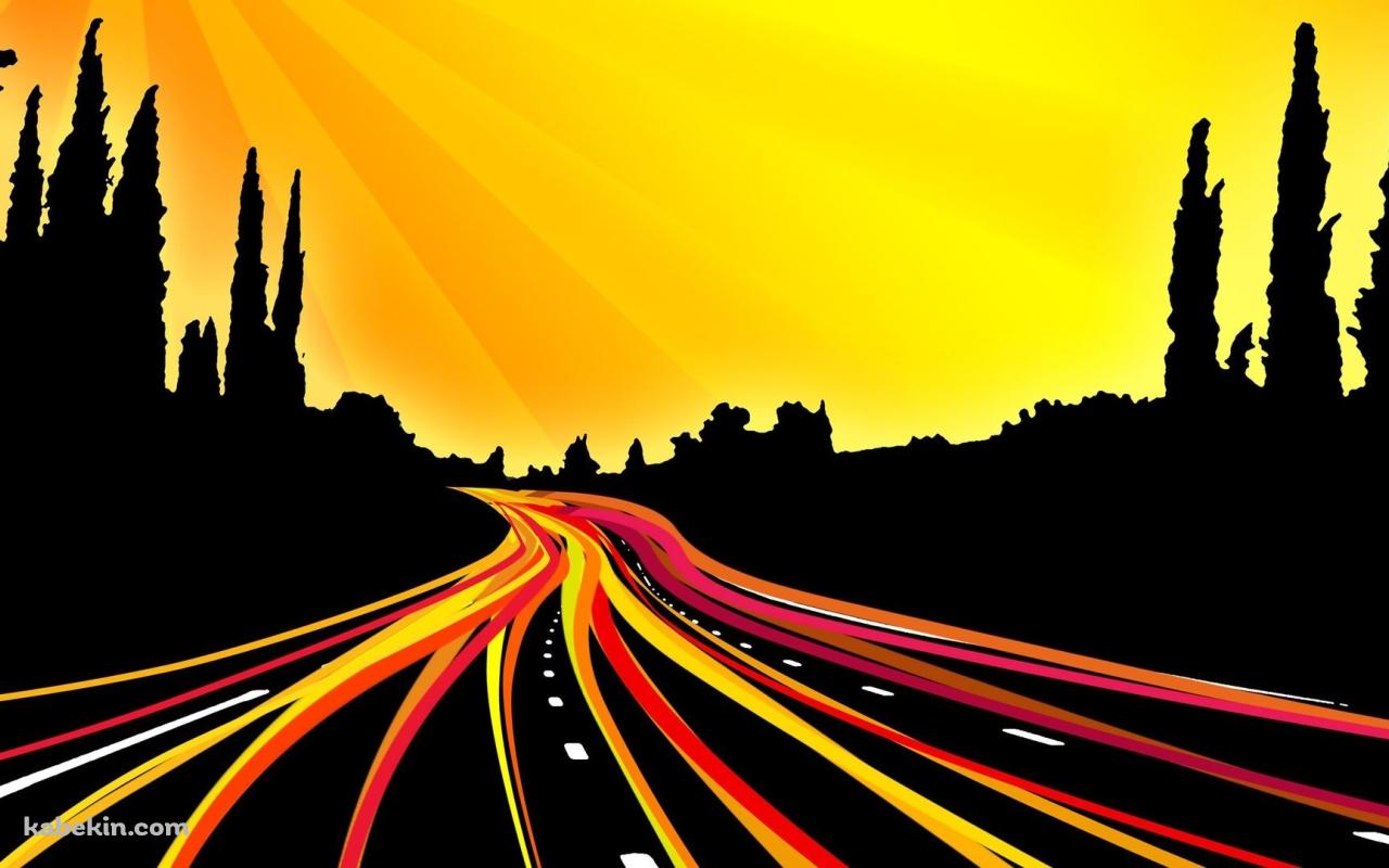 カラフルな道路の壁紙(1280px x 800px) 高画質 PC・デスクトップ用