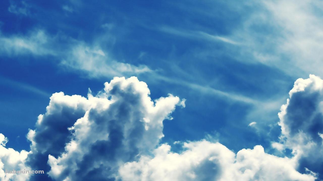 青空 白い雲の壁紙(1280px x 720px) 高画質 PC・デスクトップ用