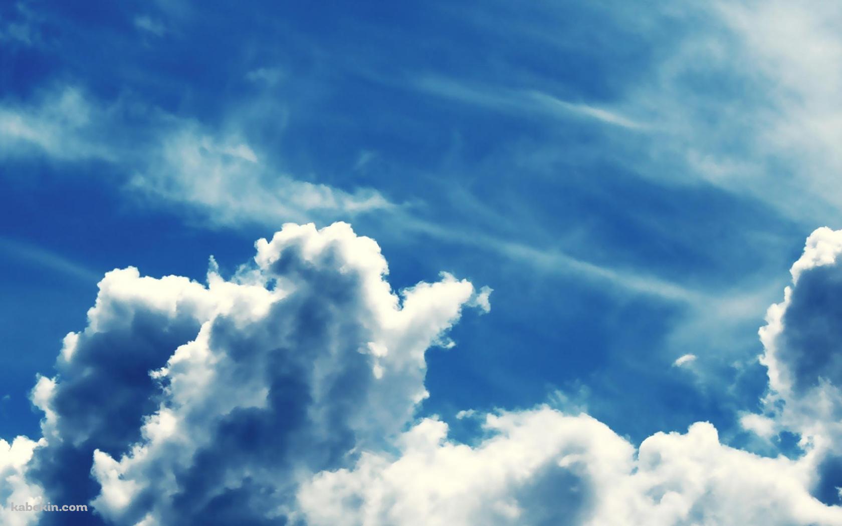青空 白い雲の壁紙(1680px x 1050px) 高画質 PC・デスクトップ用