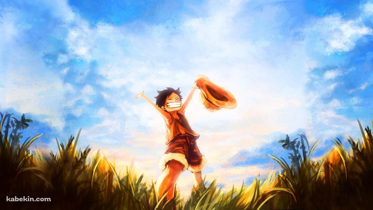万歳するルフィ ONE PIECE ワンピースの壁紙(1280px x 720px) 高画質 PC・デスクトップ用