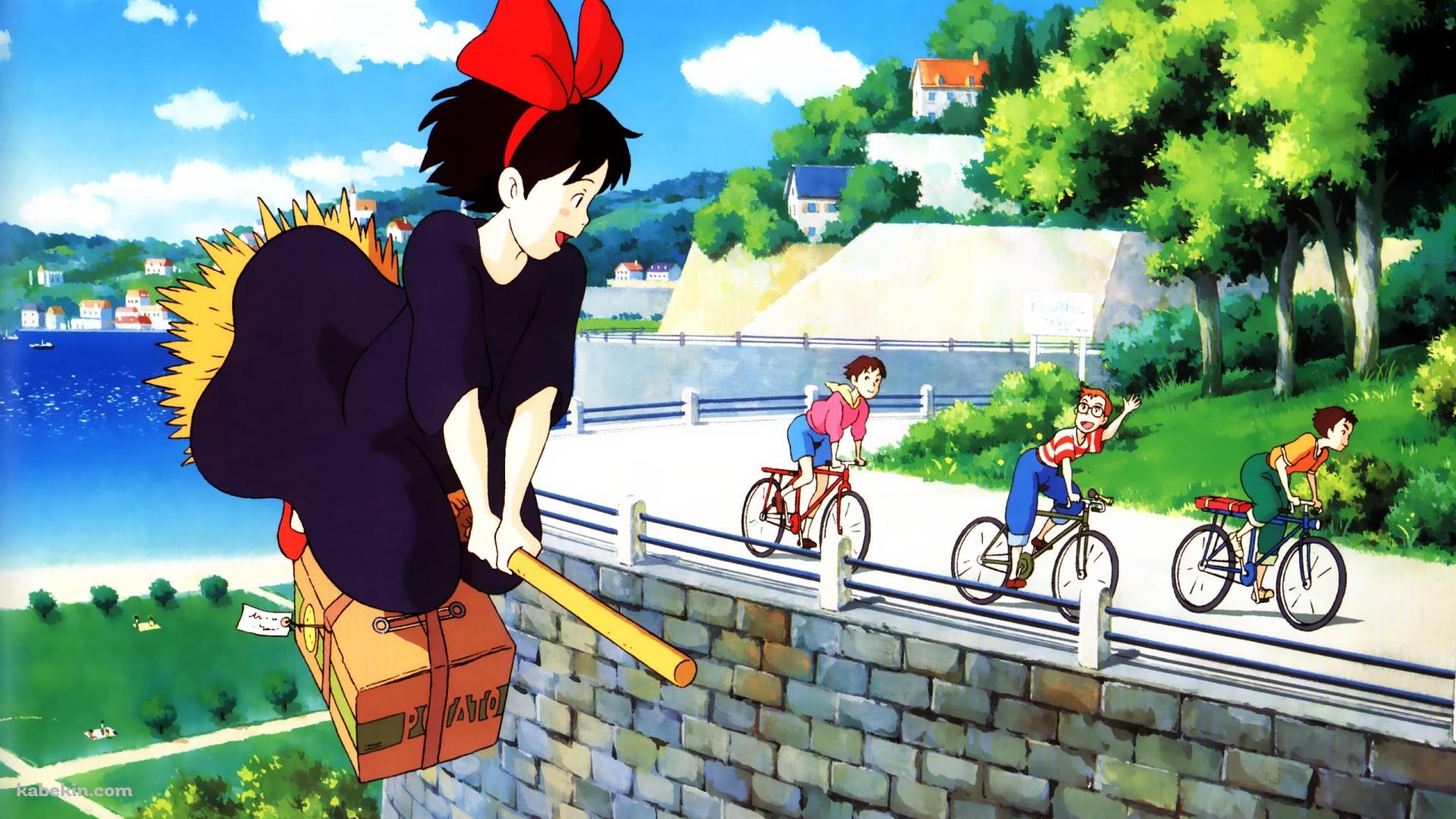 ジブリ 魔女の宅急便 空飛ぶキキの壁紙(1920px x 1080px) 高画質 PC・デスクトップ用