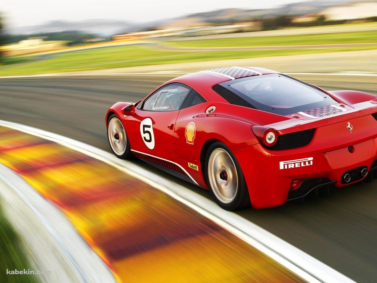 赤のフェラーリ458の壁紙(1280px x 960px) 高画質 PC・デスクトップ用