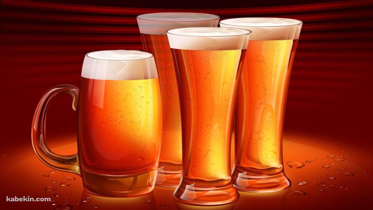 キャラメル色のビールの壁紙(1280px x 720px) 高画質 PC・デスクトップ用