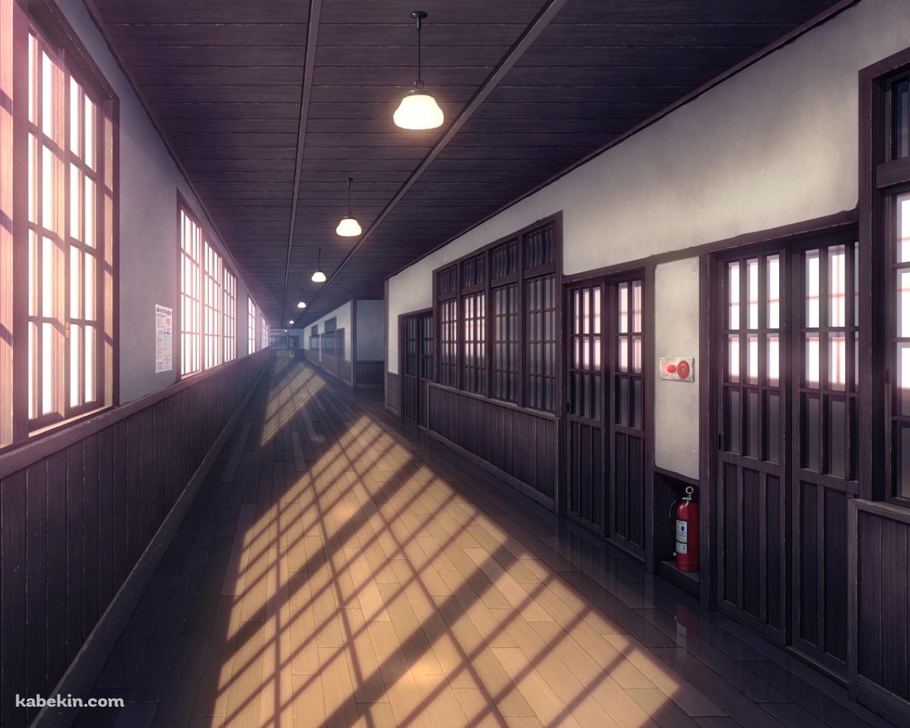 木造の学校の校舎の壁紙(1280px x 1024px) 高画質 PC・デスクトップ用