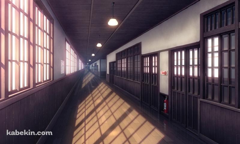 木造の学校の校舎の壁紙(800px x 480px) 高画質 PC・デスクトップ用