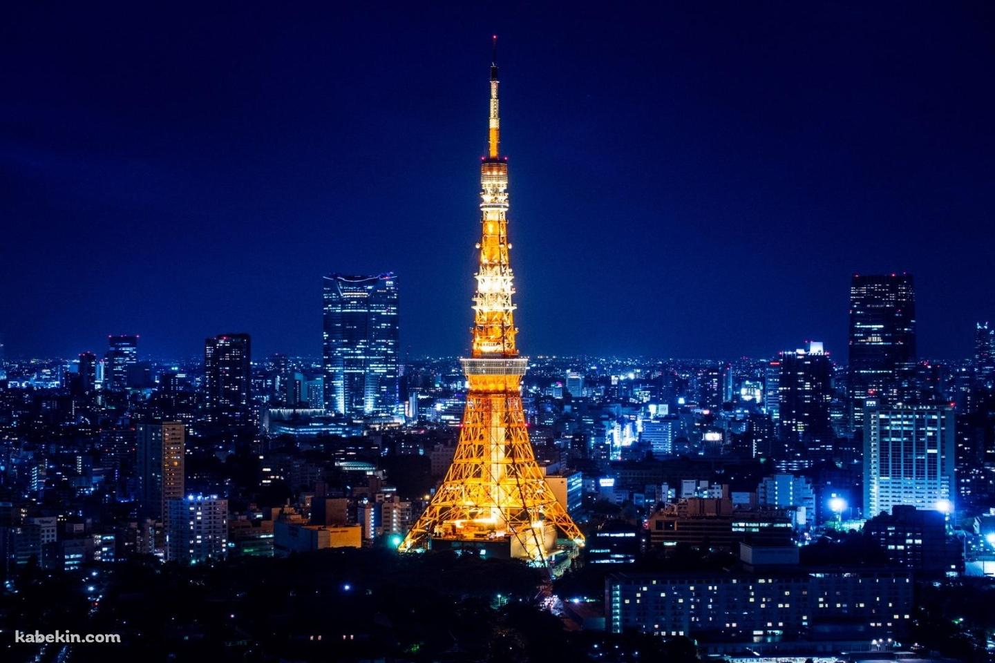ライトアップした東京タワー の壁紙(1440px x 960px) 高画質 PC・デスクトップ用